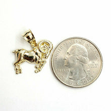 Load image into Gallery viewer, 10k yellow solid Gold Ram Aries Zodiac Sign Charm Pendant fine gift jewelry 1.2g