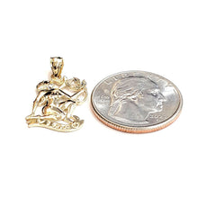 Load image into Gallery viewer, New 14k yellow Gold Virgo zodiac sign Pendant charm astrology fine jewelry 1.8g