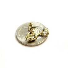 Load image into Gallery viewer, New 14k yellow Gold mouse Pendant animal charm Children gift fine jewelry 1.6g