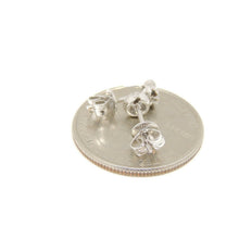 Load image into Gallery viewer, New 14k White Gold 0.24Ct Round Diamonds stud Earrings gift Push Back Fastening