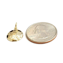 Load image into Gallery viewer, 14k yellow Gold tiny Soccer ball Pendant charm sport game fine jewelry gift 0.8g