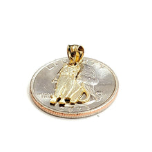 Load image into Gallery viewer, New 14k solid yellow Gold cat full body Pendant charm jewelry fine gift pet 1g