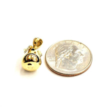 Load image into Gallery viewer, New 14k yellow gold 3D Pear fruit Pera With leaf pendant charm fine jewelry 4.2g