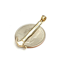 Load image into Gallery viewer, New 14k Yellow Gold 3D Hammer Pendant charm construction tool fine jewelry 2.2g
