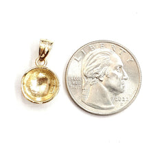 Load image into Gallery viewer, New 14k yellow Gold golf ball Pendant charm sport fine jewelry gift unisex 1.8g