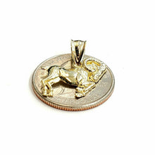 Load image into Gallery viewer, 10k yellow solid Gold Ram Aries Zodiac Sign Charm Pendant fine gift jewelry 1.2g