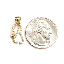 Load image into Gallery viewer, 14K Yellow Gold 3D medical stethoscope doctor nurse Pendant Fine Jewelry 1g