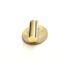 Load image into Gallery viewer, 10k yellow gold 3D Urn pendant For Cremation Ashes Cylinder fine jewelry 6.2g