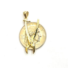 Load image into Gallery viewer, 14k Yellow Gold 3D Pliers Pendant charm Movable tools Gift fine jewelry 2.6g