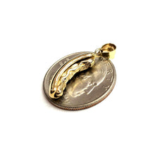 Load image into Gallery viewer, New 14k yellow Gold Solid 3D Hot Dog Pendant charm Food fine jewelry Gift 3.6g