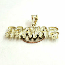 Load image into Gallery viewer, New 10k yellow Gold Savage Name Pendant charm diamond cut fine gift jewelry 5.8g