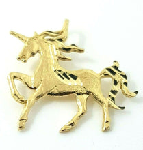 Load image into Gallery viewer, New 14k real yellow gold unicorn full body pendant charm jewelry fine gift 0.8g