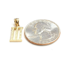 Load image into Gallery viewer, New 14KT Yellow Gold Solid Roman number 3 Pendant charm gift Fine Jewelry 1.3g