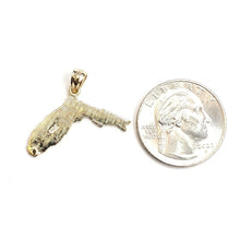 Load image into Gallery viewer, New 14k yellow gold Florida outline map pendant charm gift fine jewelry 2g