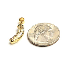 Load image into Gallery viewer, New 14k yellow Gold Solid 3D Hot Dog Pendant charm Food fine jewelry Gift 3.6g