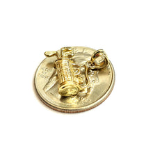 Load image into Gallery viewer, 14k yellow Gold 3D Golf Clubs And Bag Pendant sport Gift game fine jewelry 2.3g