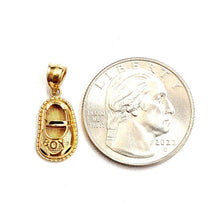 Load image into Gallery viewer, 14K Yellow Gold 3D Classic baby boy Shoe Charm Pendant gift Fine Jewelry 1.4g