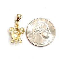 Load image into Gallery viewer, New 14k yellow gold solid turtle pendant charm lucky gift fine jewelry 2.4g