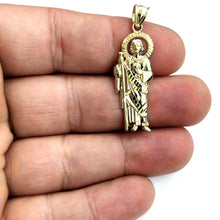 Load image into Gallery viewer, 10k yellow gold saint Jude juda pendant charm fine religious gift jewelry 2g