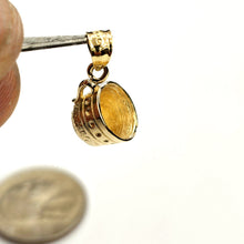 Load image into Gallery viewer, New 14k yellow Gold solid 3D Coffee Mug Cup Pendant charm gift fine jewelry 2.6g
