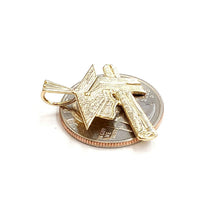 Load image into Gallery viewer, New 14k yellow gold graduation hat diploma pendant education school jewelry 2.7g