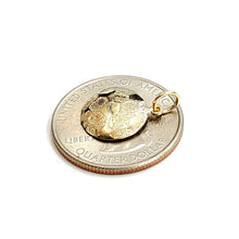 Load image into Gallery viewer, 14k yellow Gold tiny Soccer ball Pendant charm sport game fine jewelry gift 0.8g