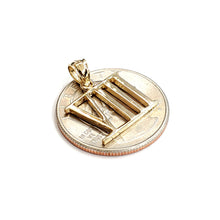Load image into Gallery viewer, New 14KT Yellow Gold Solid Roman number 8 Pendant charm gift Fine Jewelry 1.9g