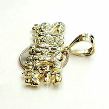 Load image into Gallery viewer, New 10k yellow Gold Savage Name Pendant charm diamond cut fine gift jewelry 5.8g