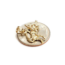 Load image into Gallery viewer, 14k yellow Gold solid cricket insect Pendant charm gift fine jewelry 1.9g