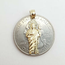 Load image into Gallery viewer, 10k yellow gold saint Jude juda pendant charm fine religious gift jewelry 0.8g