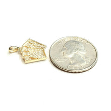 Load image into Gallery viewer, 14k yellow solid Gold playing cards Pendant charm casino jewelry unisex 1.7g