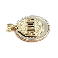 Load image into Gallery viewer, 14k yellow Gold I'll never stop loving you Pendant charm gift fine jewelry 1.6g