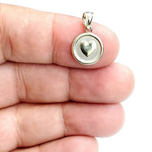 Load image into Gallery viewer, 14k yellow Gold tiny round seven wishes Love Pendant charm fine jewelry 1.2g