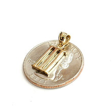 Load image into Gallery viewer, New 14KT Yellow Gold Solid Roman number 3 Pendant charm gift Fine Jewelry 1.3g