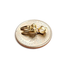 Load image into Gallery viewer, New 14k yellow Gold solid 3D tooth Pendant charm gift fine jewelry 1.6g