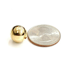 Load image into Gallery viewer, New 14k yellow Gold 3D baseball Pendant charm sport game fine jewelry gift 3.3g