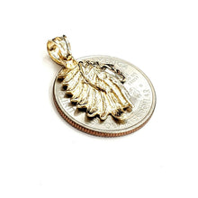Load image into Gallery viewer, New 14k solid yellow Gold Chief face head Pendant fine jewelry 2.6g