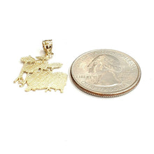Load image into Gallery viewer, 14k yellow Gold solid Drum sets Pendant charm gift instrument fine jewelry 1.4g