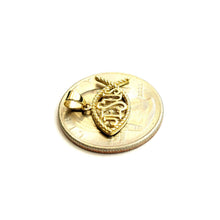 Load image into Gallery viewer, 14k yellow gold Ichthus Fish Jesus pendant charm religious fine jewelry 1g