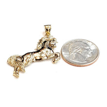 Load image into Gallery viewer, New 14k yellow solid Gold horse full body animal Pendant charm fine jewelry 5.4g