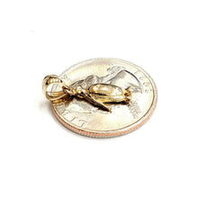 Load image into Gallery viewer, New 14k yellow Gold Tiny Penguin Bird Pendant charm gift fine jewelry 1g