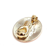 Load image into Gallery viewer, New 14k yellow gold classic boxing glove charm pendant gift fine jewelry 2.5g