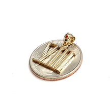 Load image into Gallery viewer, New 14KT Yellow Gold Solid Roman number 8 Pendant charm gift Fine Jewelry 1.9g