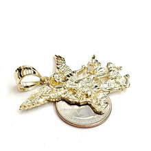 Load image into Gallery viewer, New 10k yellow gold saint Michael pendant charm fine religious gift jewelry 7g
