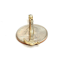 Load image into Gallery viewer, New 14k Yellow Gold 3D Hammer Pendant charm construction tool fine jewelry 2.2g