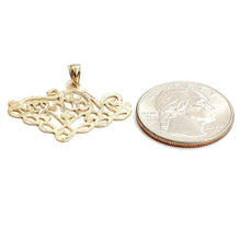 Load image into Gallery viewer, New 14k yellow Gold Mother word Pendant charm gift fine jewelry for her 1.8g