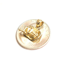 Load image into Gallery viewer, New 14k Yellow Gold fishing reel Pendant charm unisex gift fine jewelry 2.2g