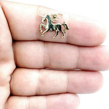 Load image into Gallery viewer, New 14k yellow gold unicorn full body pendant charm shiny gift fine jewelry 1g