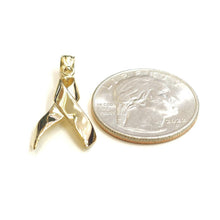 Load image into Gallery viewer, New 14k yellow Gold breast cancer survivor awareness ribbon Pendant Jewelry 1.8g