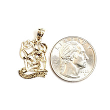 Load image into Gallery viewer, New 14k yellow Gold Virgo zodiac sign Pendant charm astrology fine jewelry 1.8g